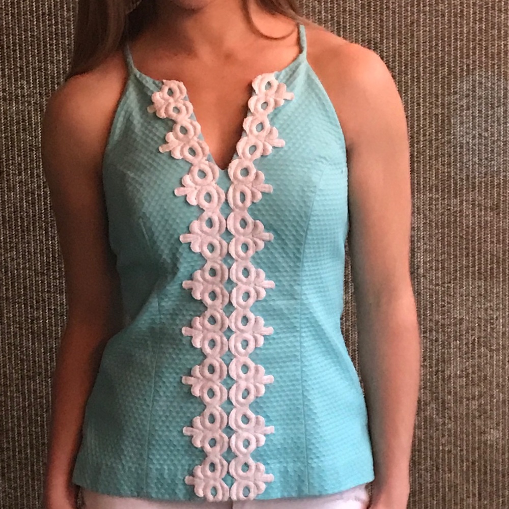 Lilly Pulitzer sky blue racerback top